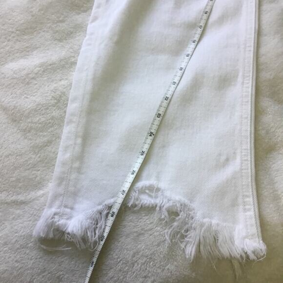 Loft White Curvy High Waist Straight Jeans - Picture 11 of 11